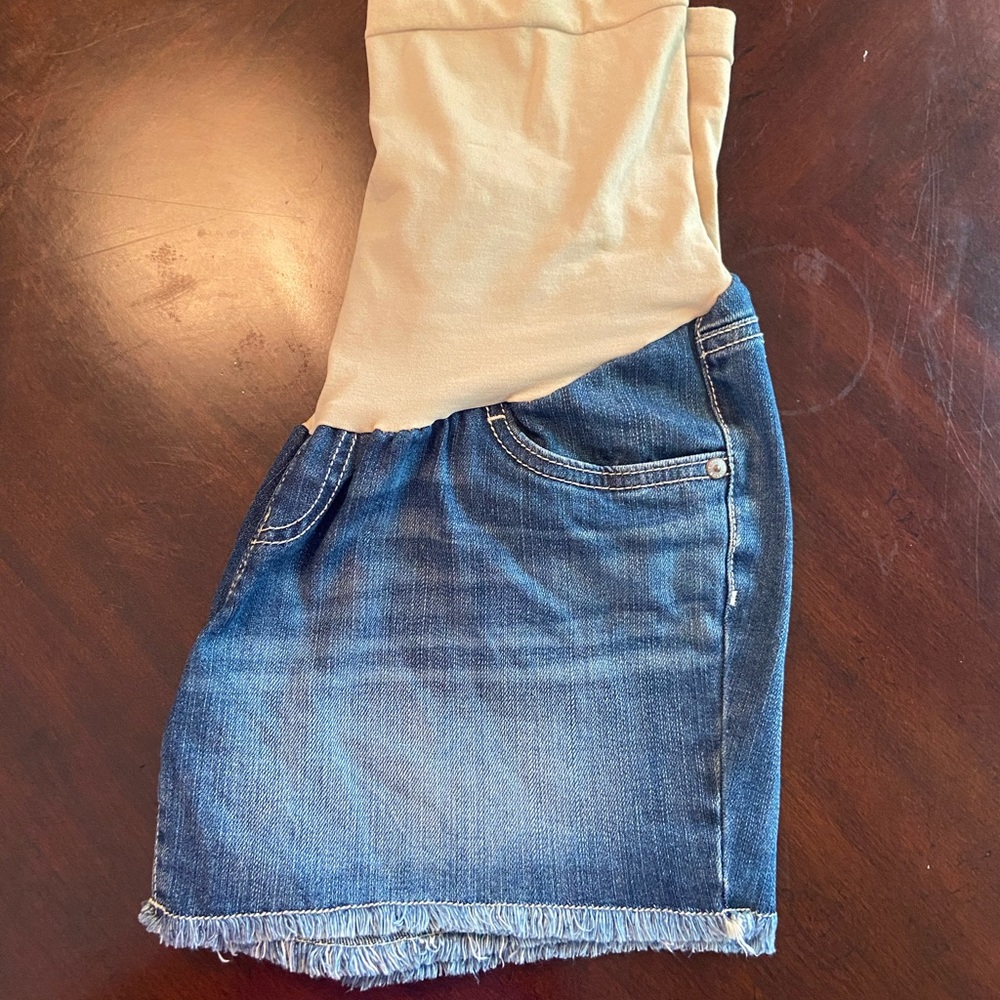 EUC Jean Maternity Shorts
